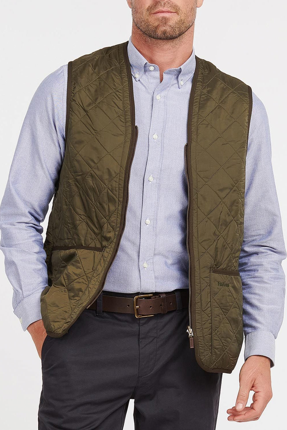 BARBOUR Gilet trapuntato/fodera con zip Polarquilt