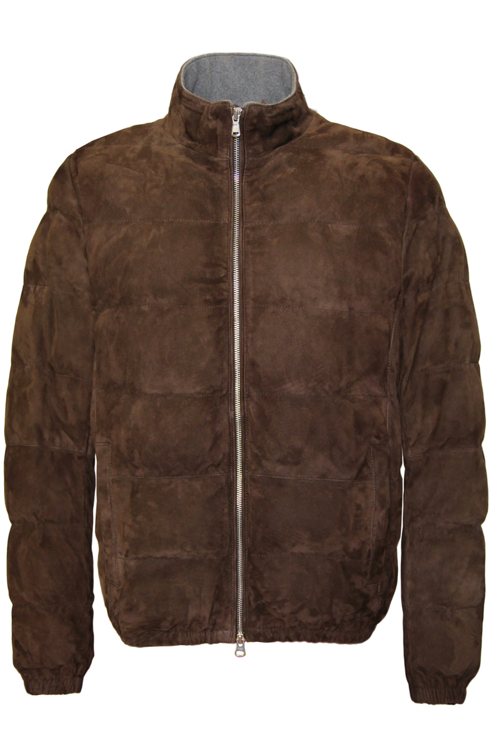 D'AMICO Bomber in pelle scamosciata