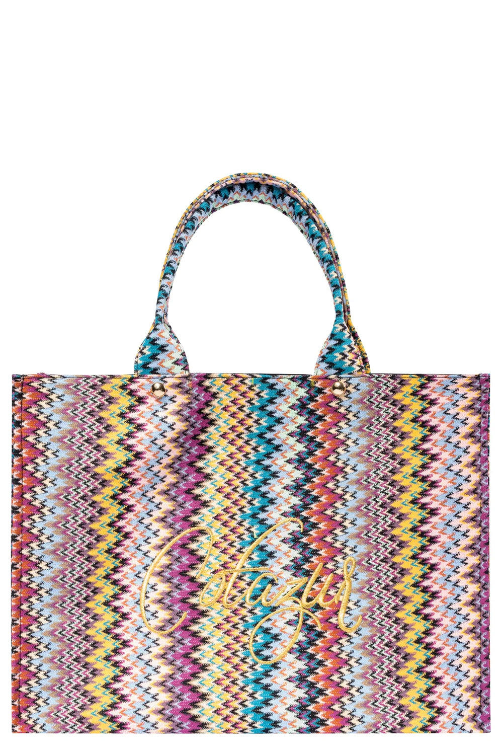 COTAZUR Shopper in maglia zigzag