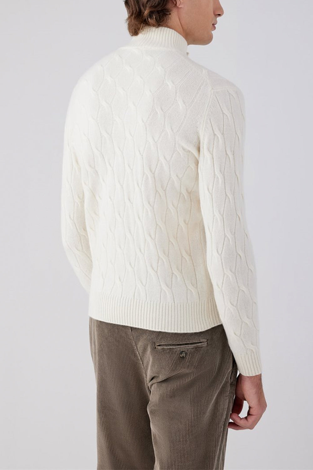 FILIPPO DE LAURENTIIS Cardigan in lana e cashmere a trecce