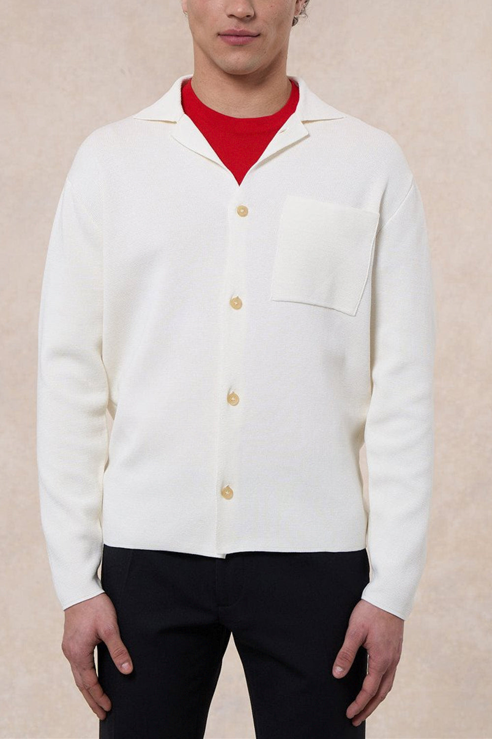 FILIPPO DE LAURENTIIS Overshirt in cotone punto milano