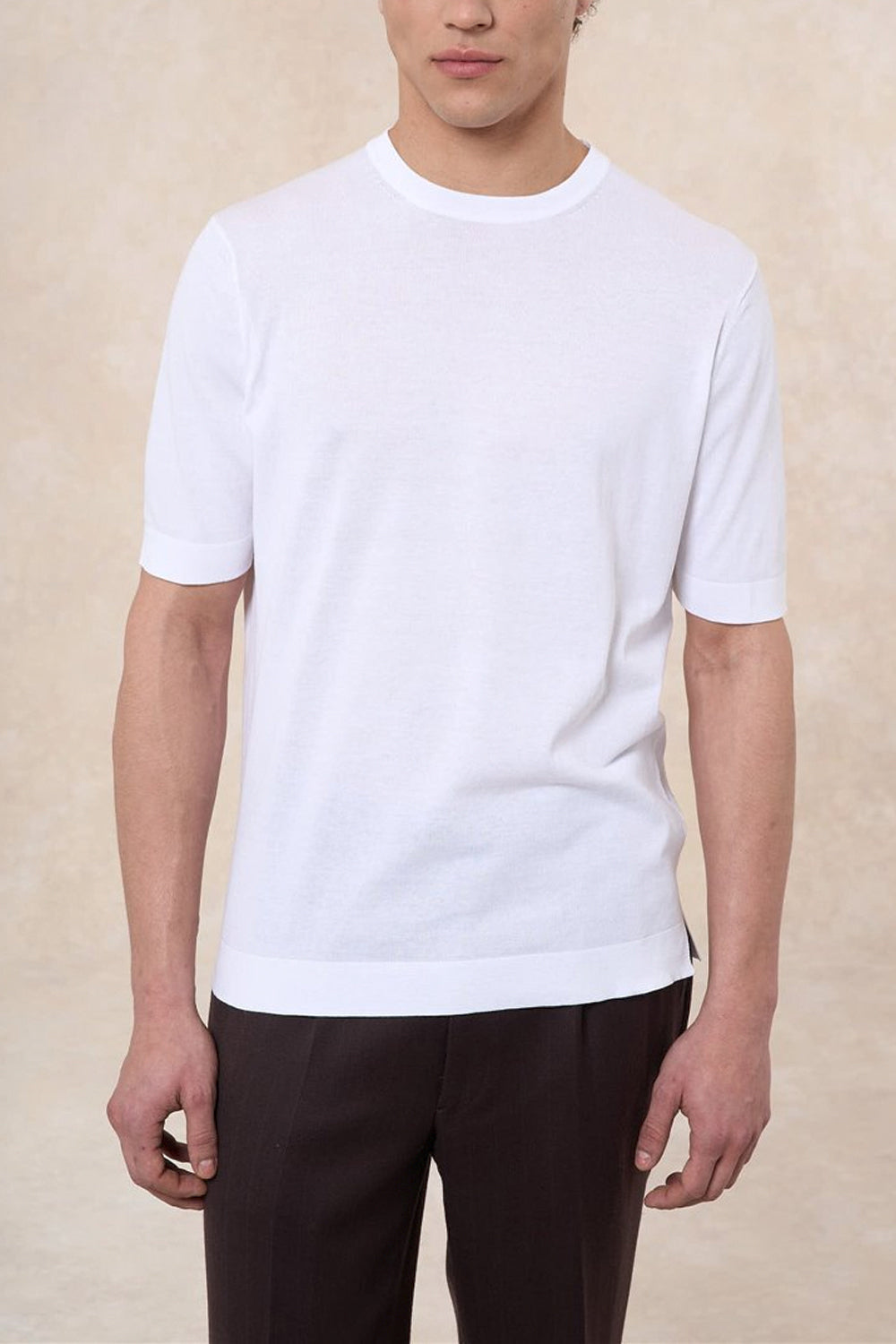 FILIPPO DE LAURENTIIS T-shirt in cotone crepe