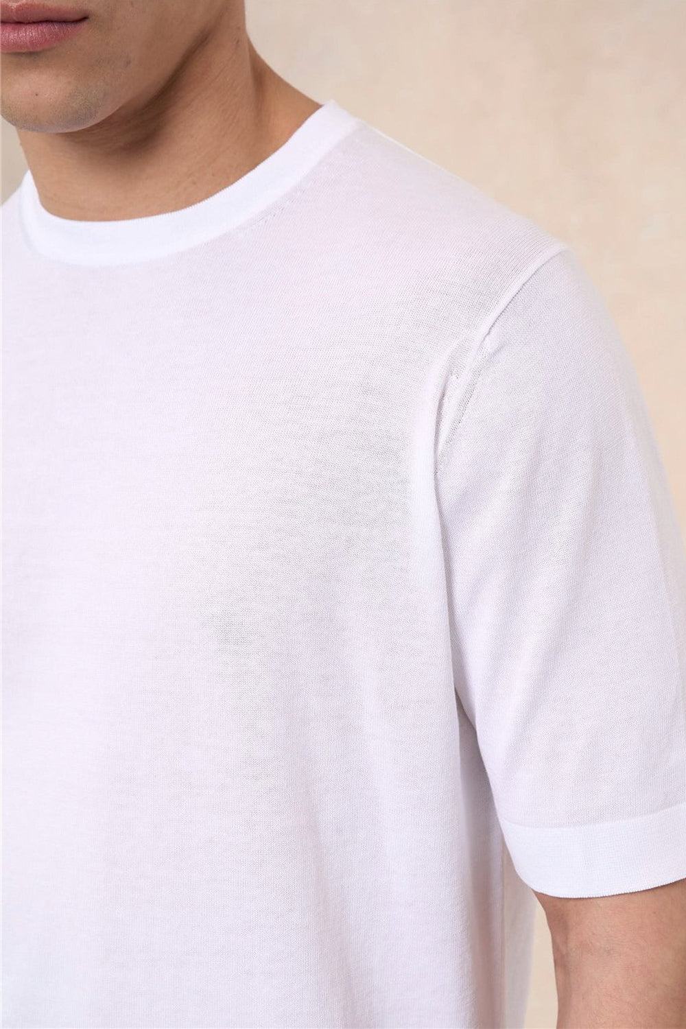 FILIPPO DE LAURENTIIS T-shirt in cotone crepe