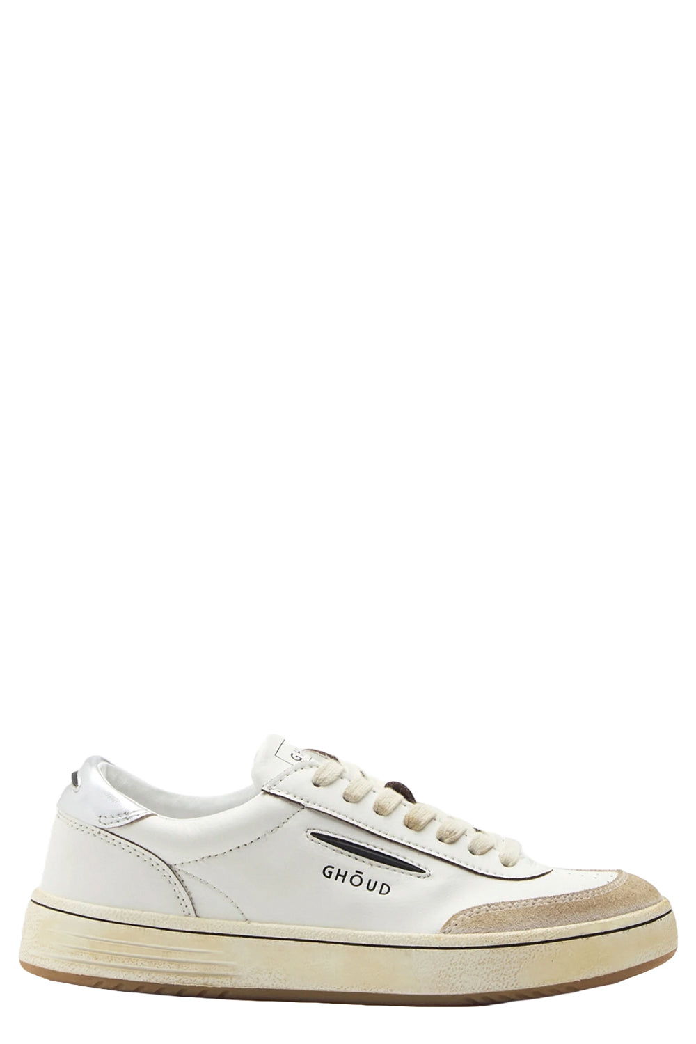 GHOUD Scarpe Lido Low Line Bianco Argento