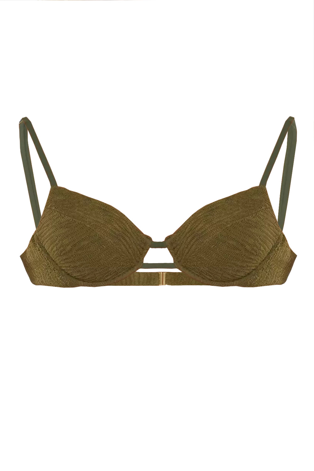 MISSBIKINI Top con ferretto goffrato