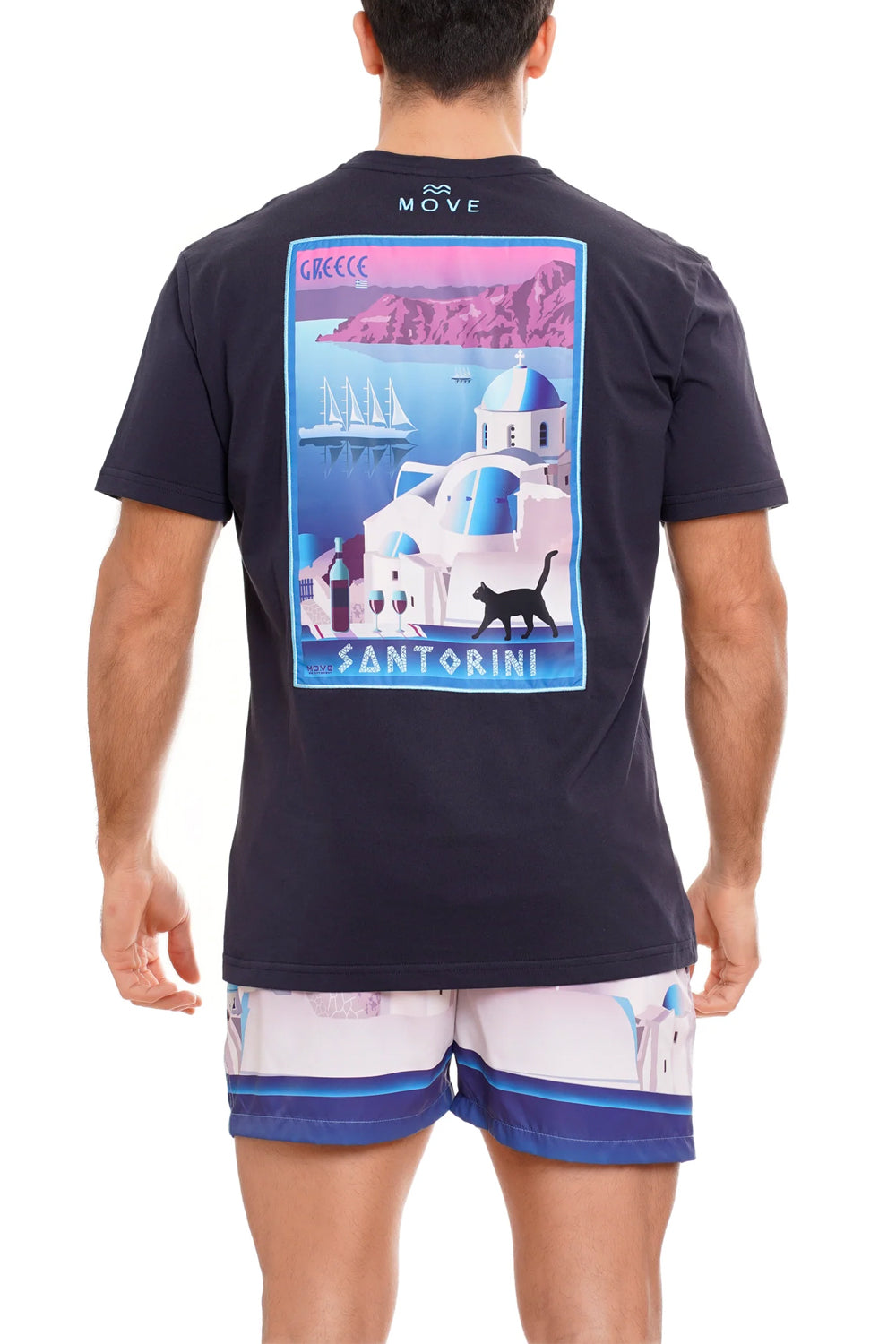 MOVE BEACHWEAR T-shirt con stampa sul retro