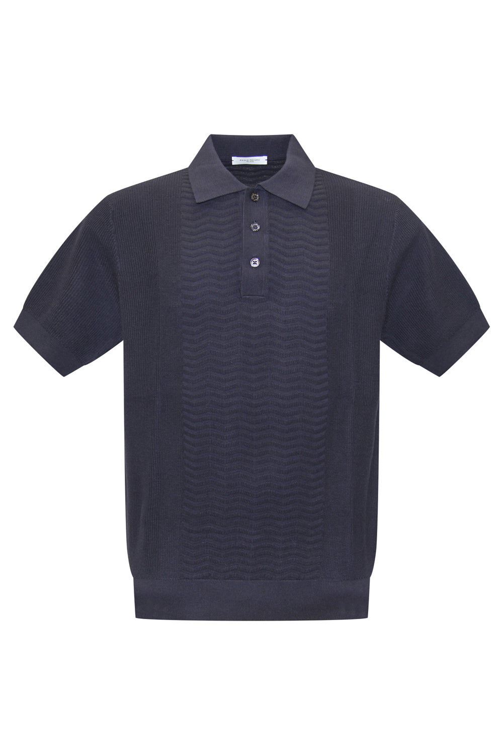 PAOLO PECORA Polo in cotone crepe extrafine