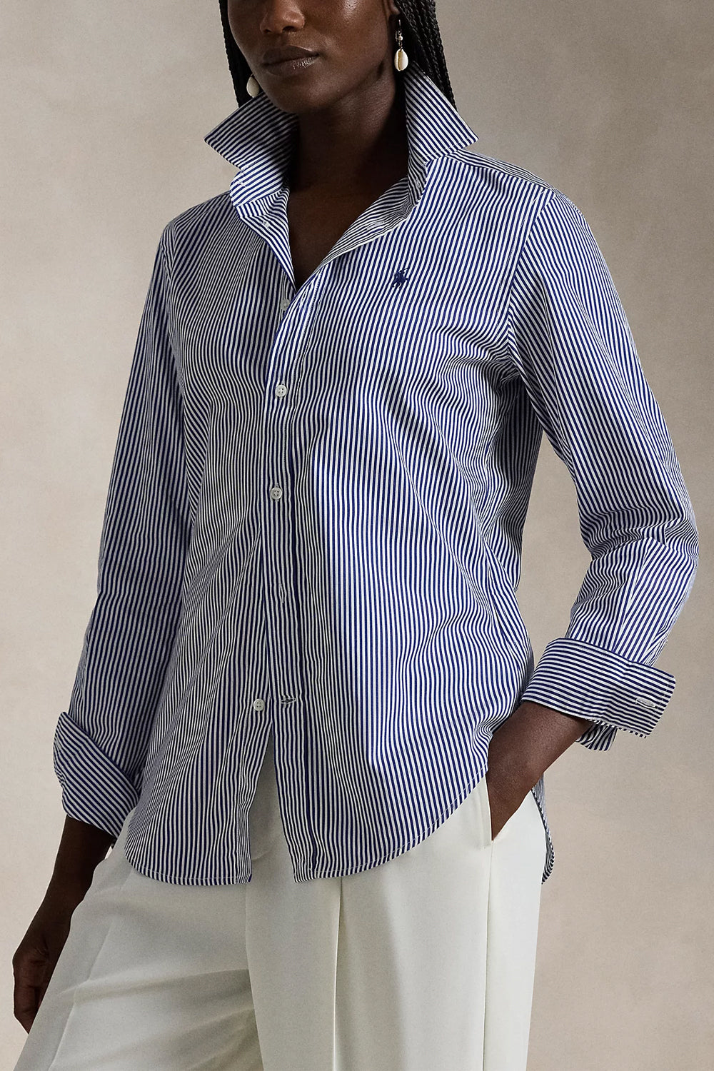 POLO RALPH LAUREN Camicia in cotone a righe Slim-Fit