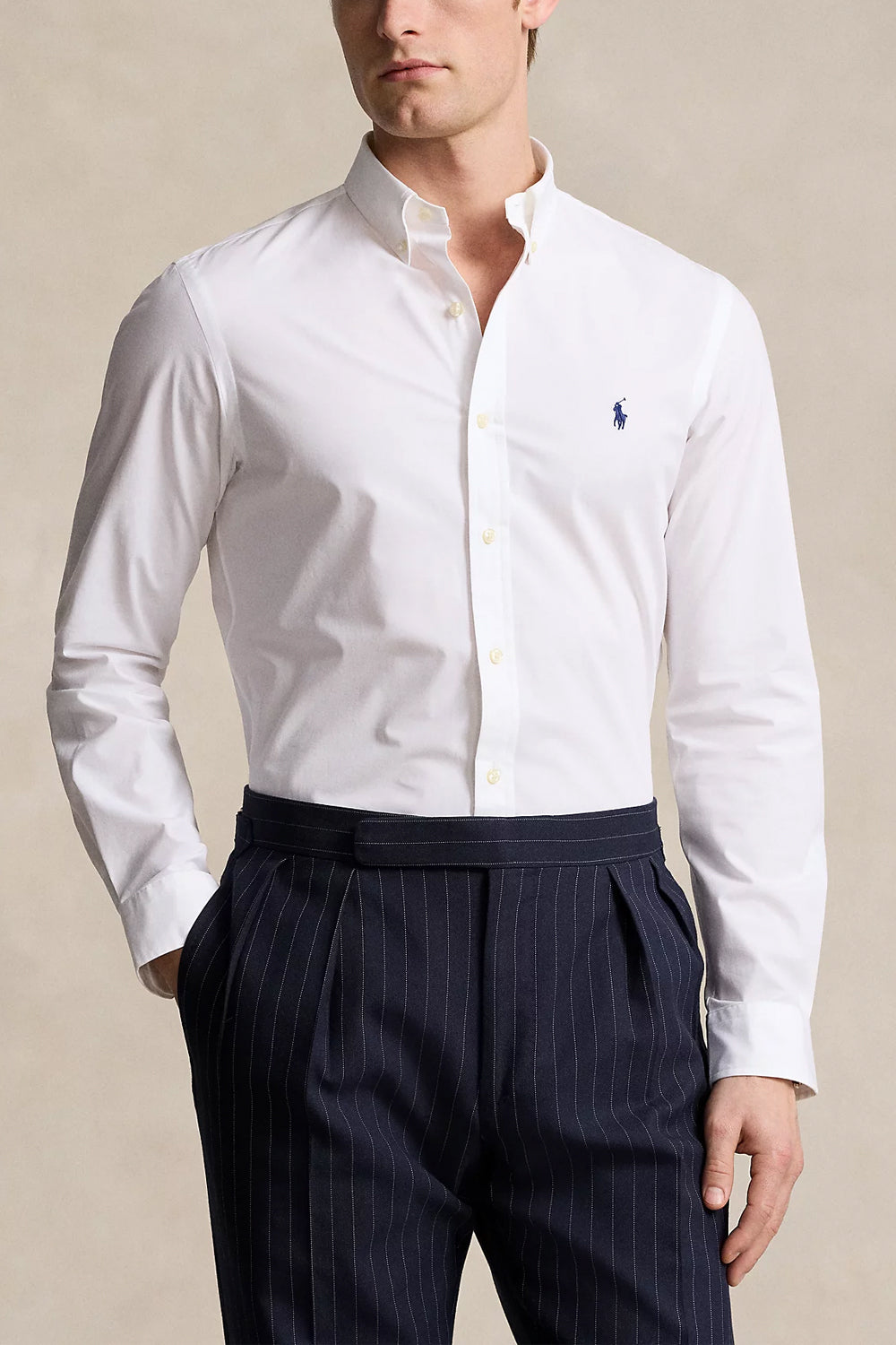 POLO RALPH LAUREN Camicia in popeline stretch Slim-Fit