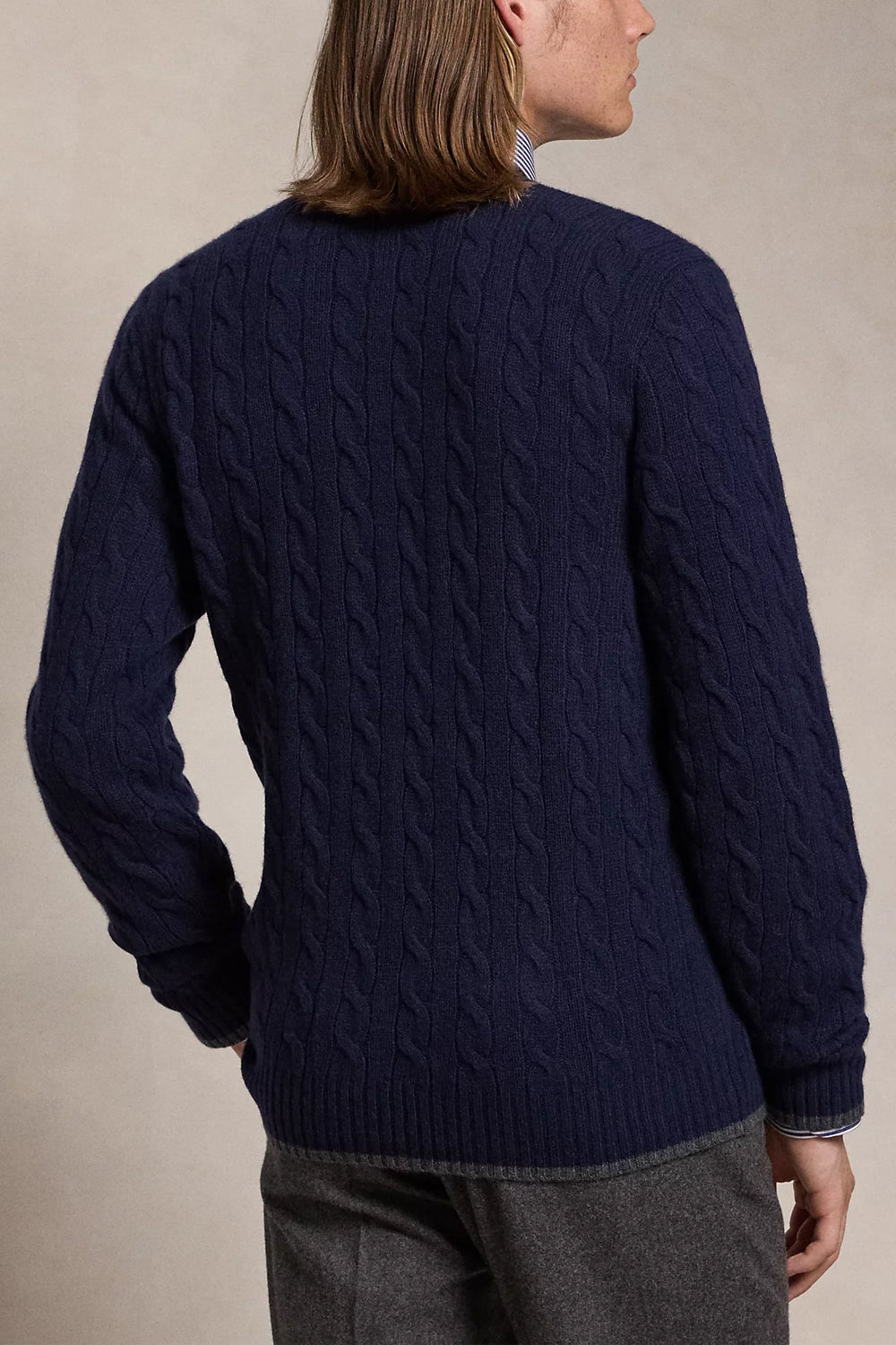 POLO RALPH LAUREN Cardigan a trecce in lana e cashmere