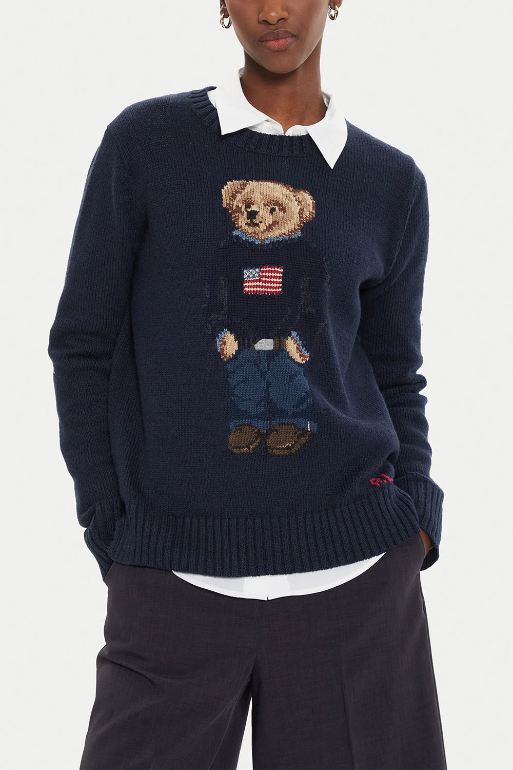 POLO RALPH LAUREN Maglia Polo Bear in lino e cotone