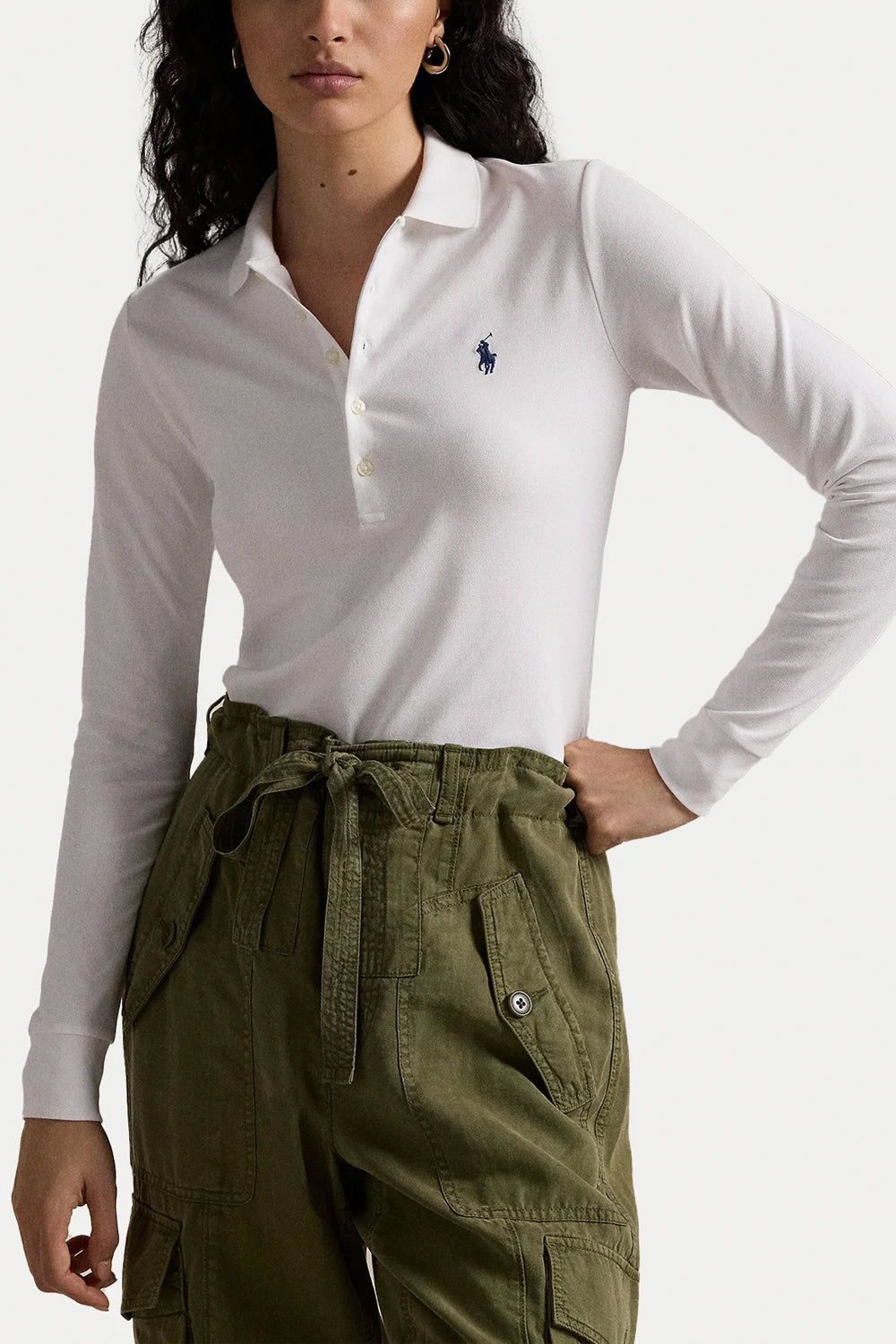 POLO RALPH LAUREN Polo Julie manica lunga Slim-Fit