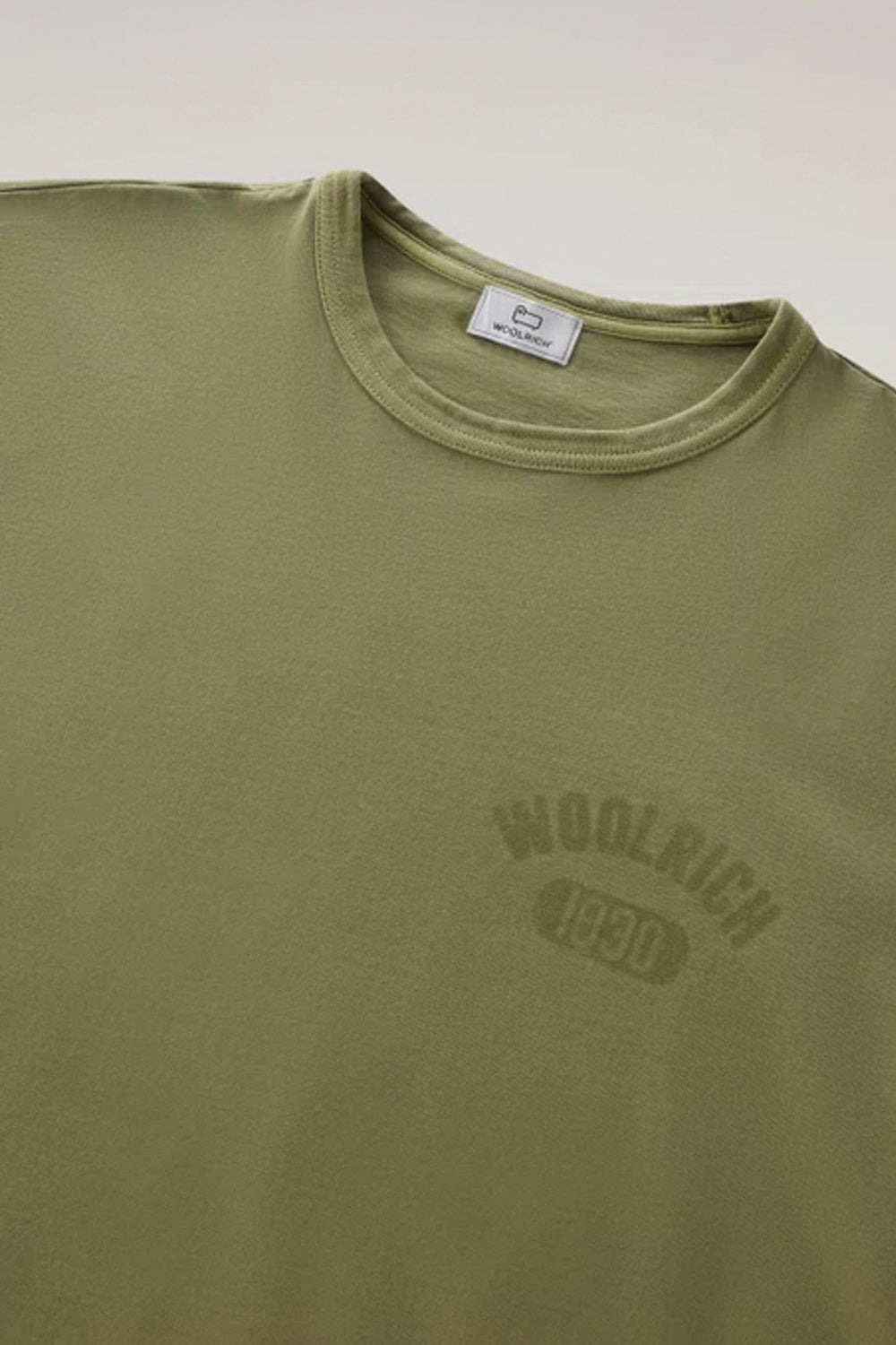 WOOLRICH T-shirt con logo tono su tono