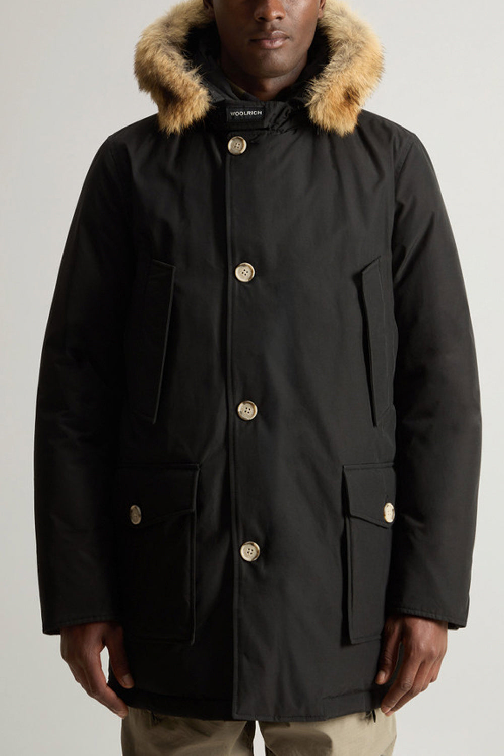 WOOLRICH Arctic Parka in Ramar Cloth con pelliccia removibile