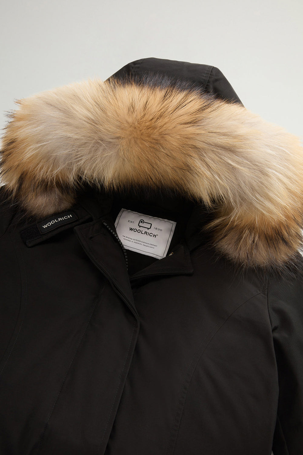 WOOLRICH Arctic Parka in Ramar Cloth con pelliccia removibile