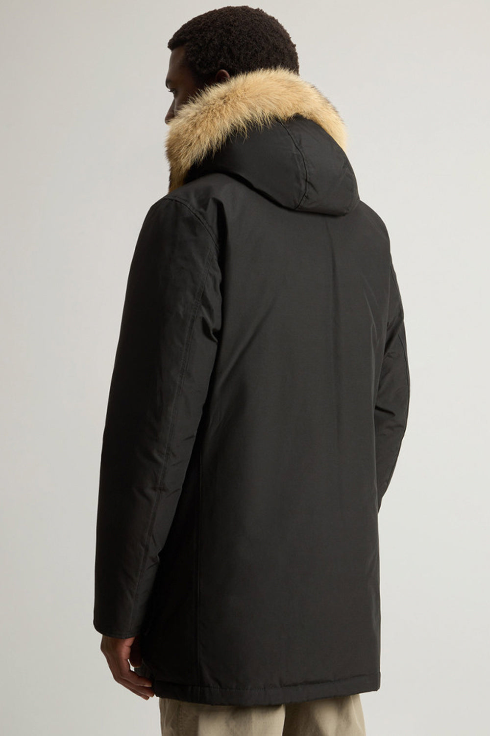 WOOLRICH Arctic Parka in Ramar Cloth con pelliccia removibile