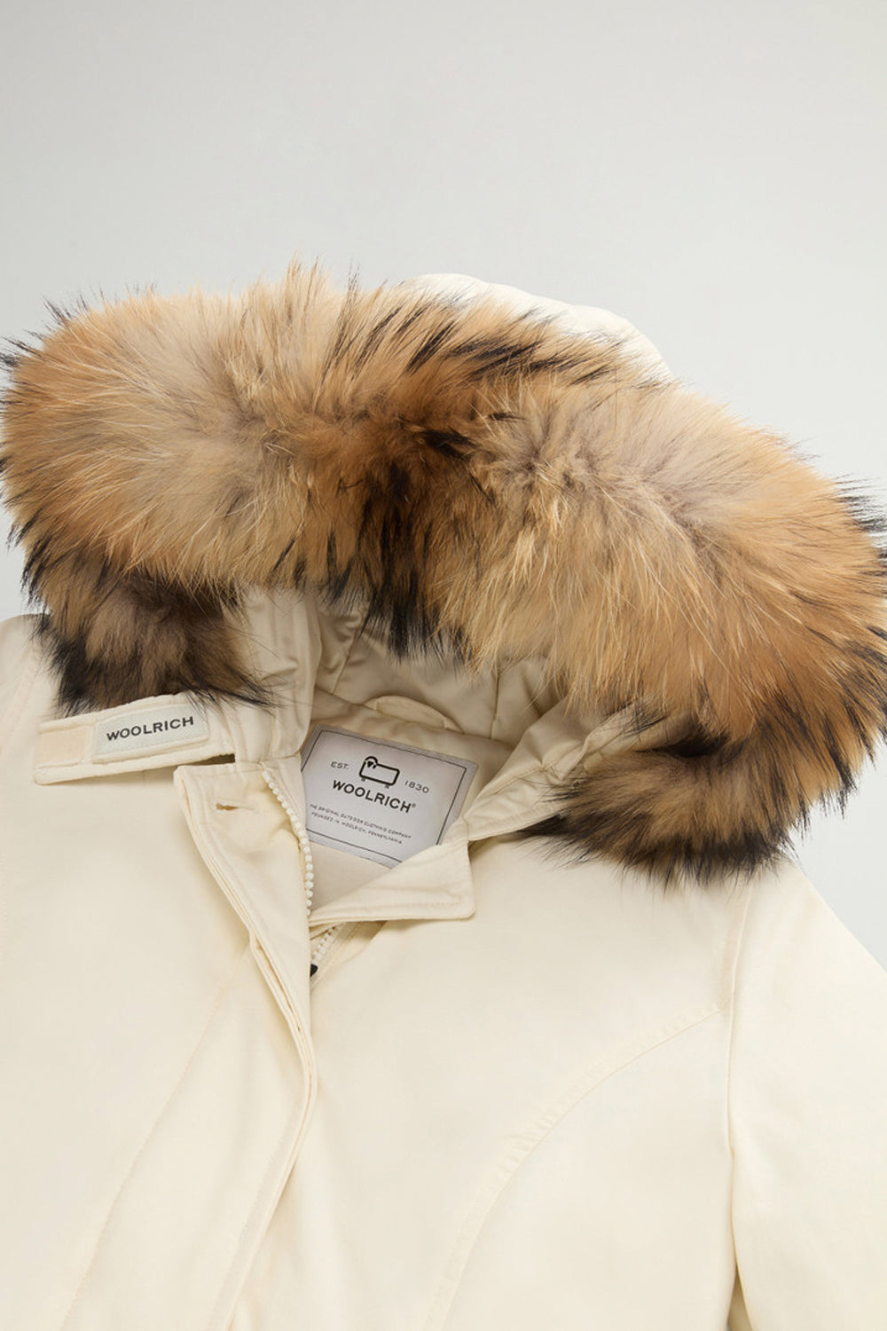 WOOLRICH Arctic Parka in Ramar Cloth con pelliccia removibile