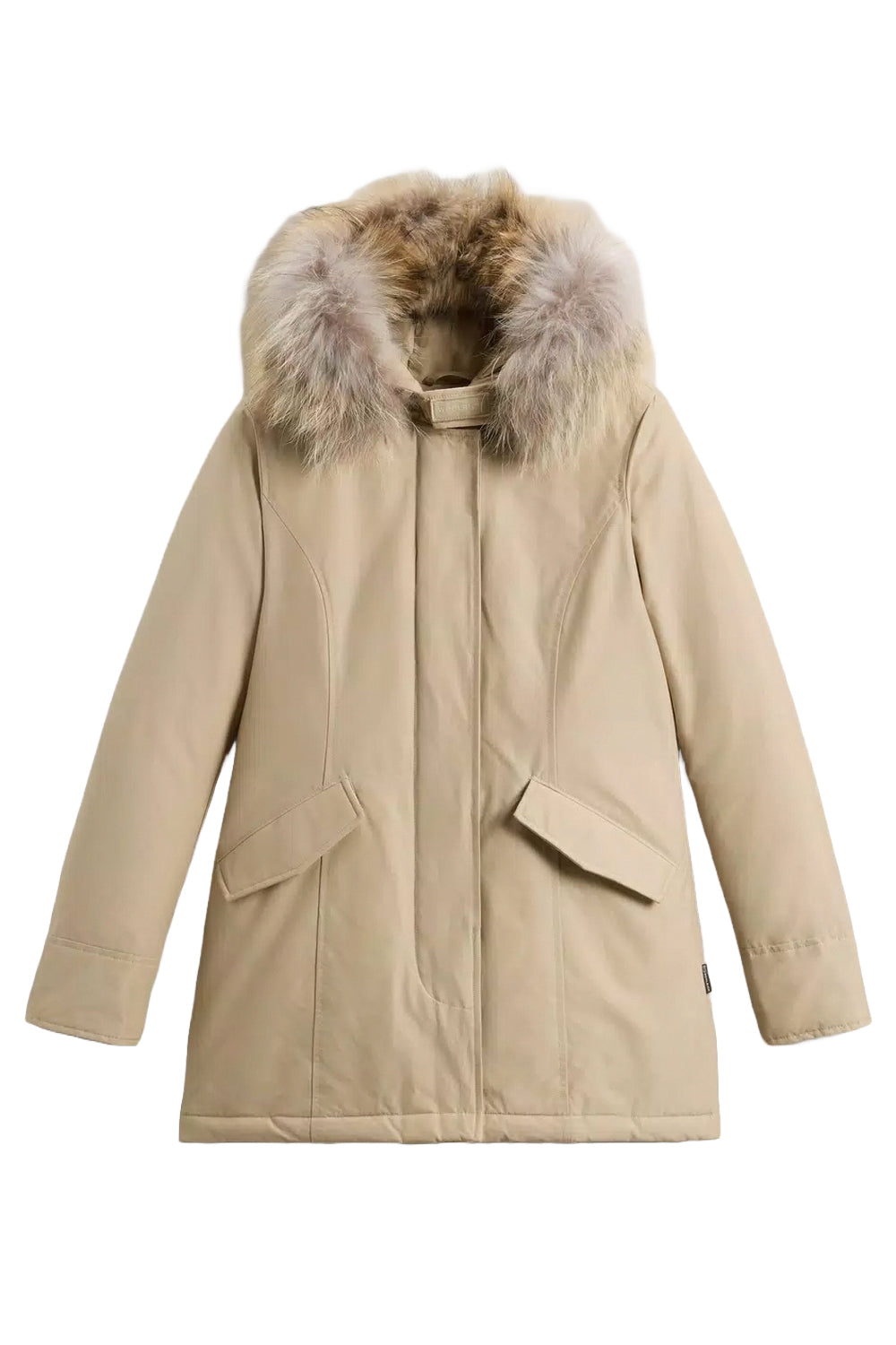 WOOLRICH Arctic Parka in Ramar Cloth con pelliccia removibile