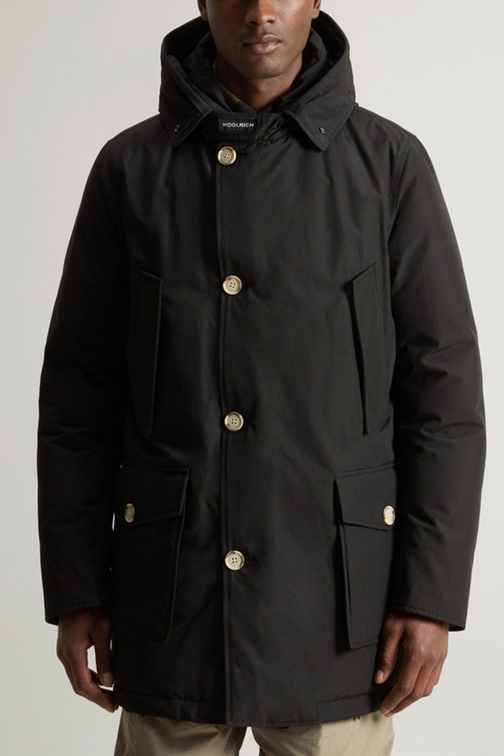 WOOLRICH Arctic Parka in Ramar Cloth con pelliccia removibile