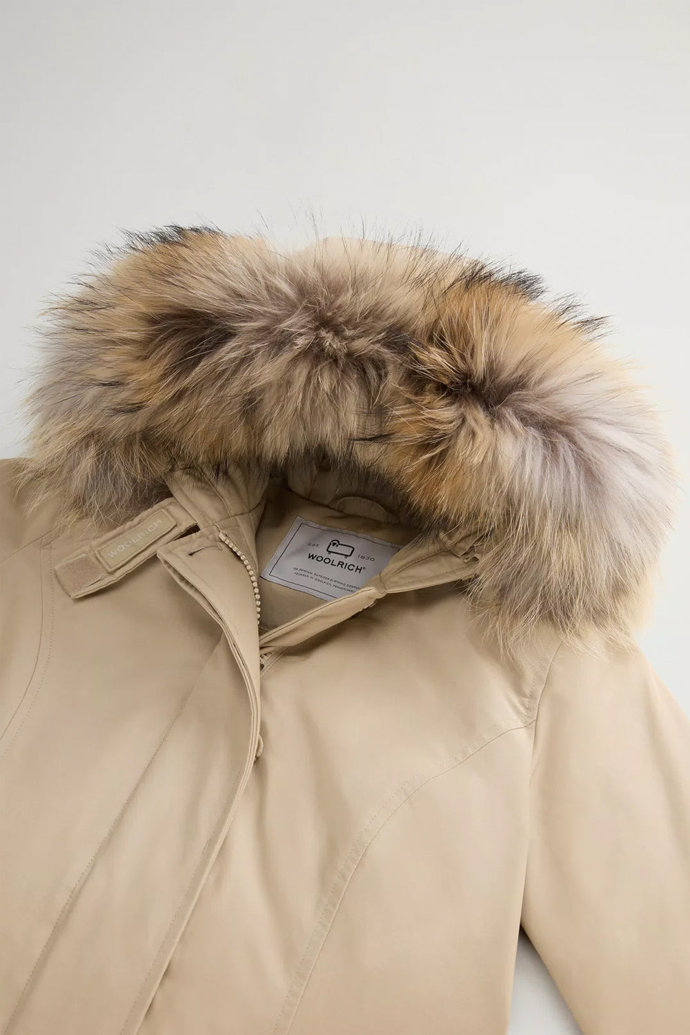 WOOLRICH Arctic Parka in Ramar Cloth con pelliccia removibile