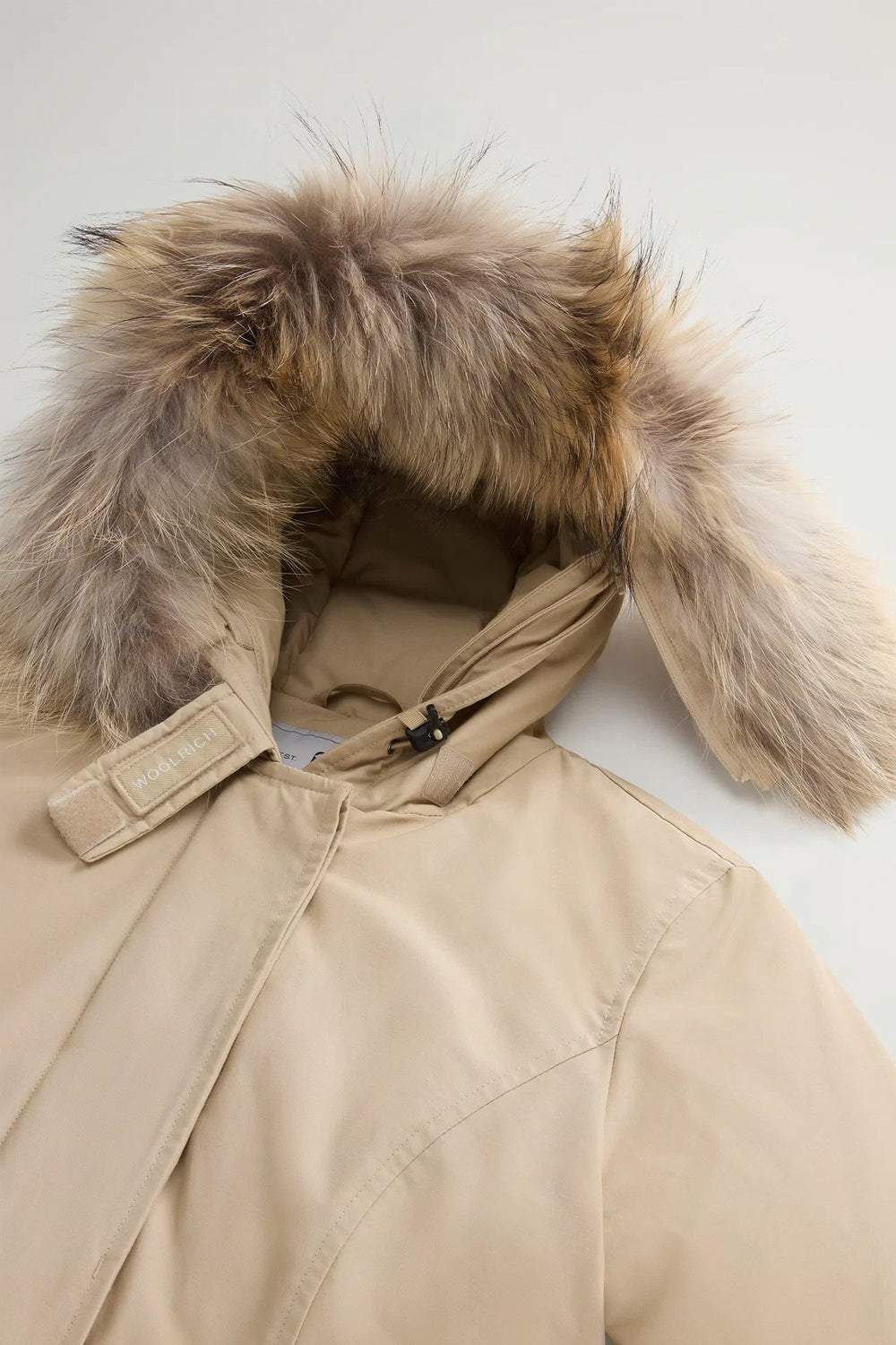 WOOLRICH Arctic Parka in Ramar Cloth con pelliccia removibile