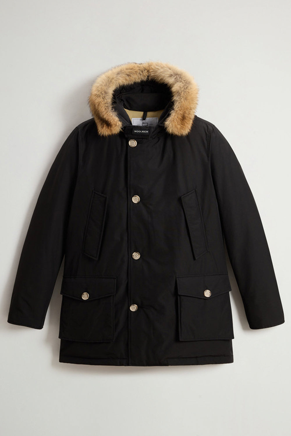 WOOLRICH Arctic Parka in Ramar Cloth con pelliccia removibile