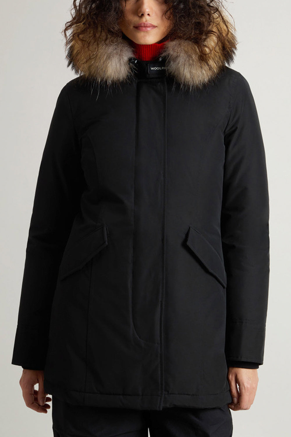 WOOLRICH Arctic Parka in Ramar Cloth con pelliccia removibile