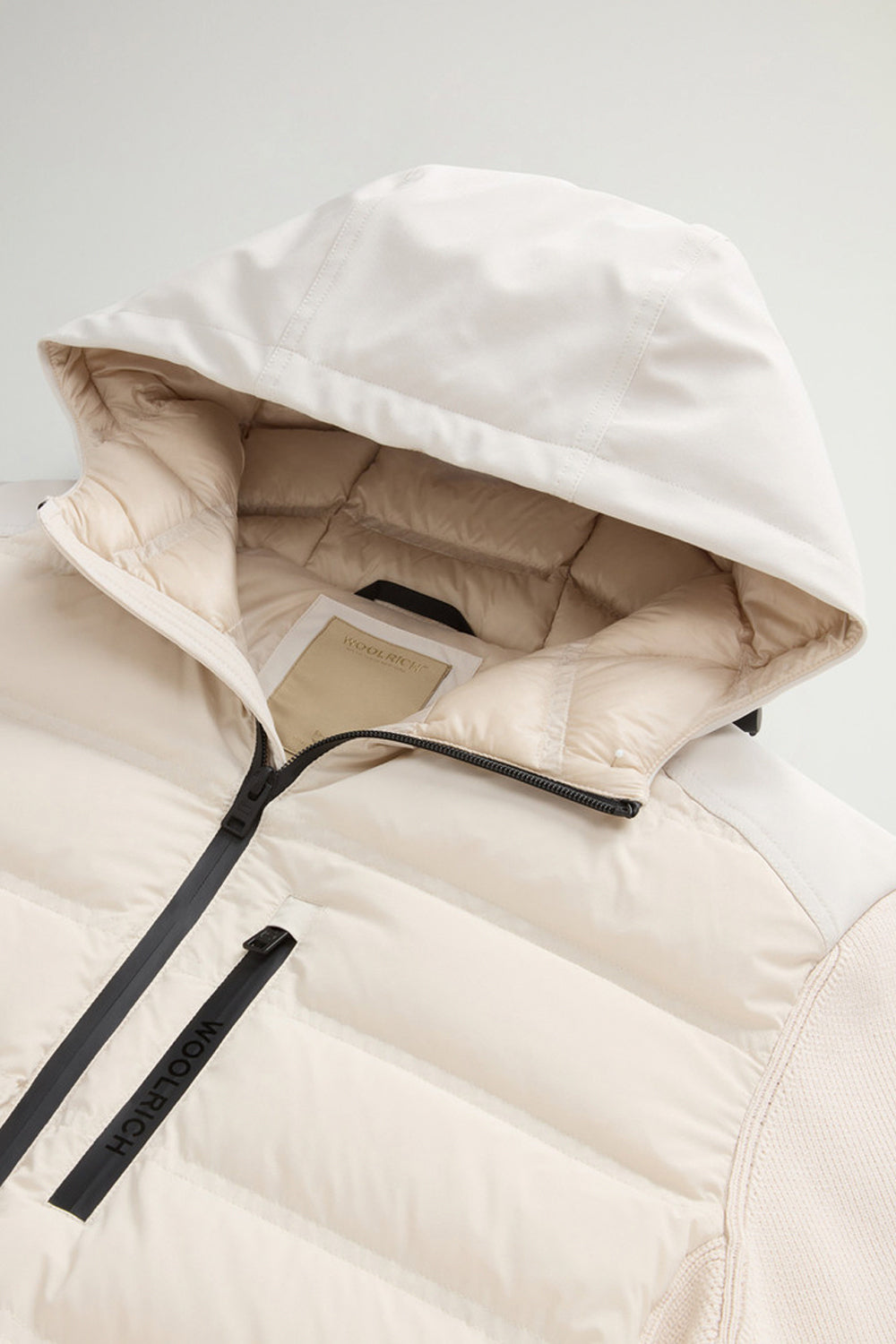 WOOLRICH Giacca ibrida Bering in nylon elasticizzato con finitura opaca