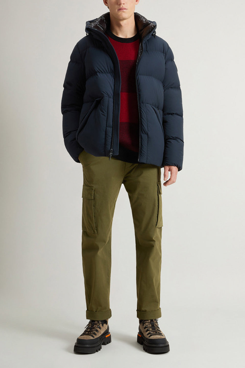 WOOLRICH Piumino Sierra Supreme in nylon elasticizzato