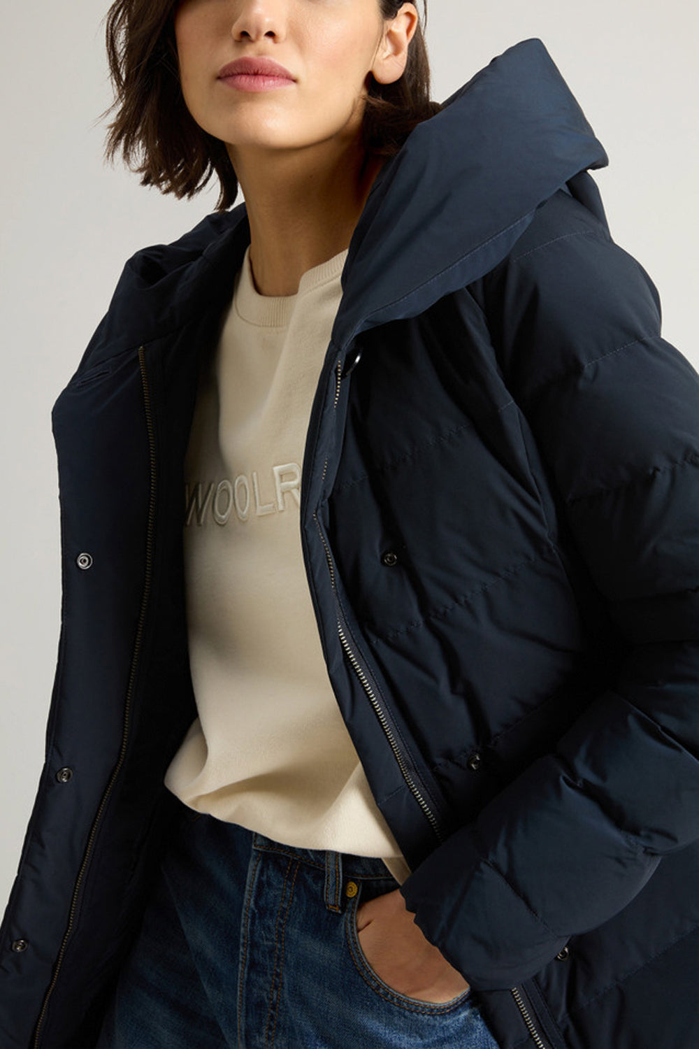 WOOLRICH Puffy Prescott Parka in Urban Touch